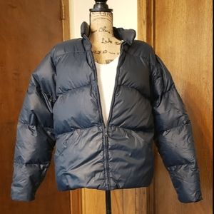 Woolrich down navy puffer jacket sz M